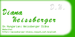 diana weissberger business card